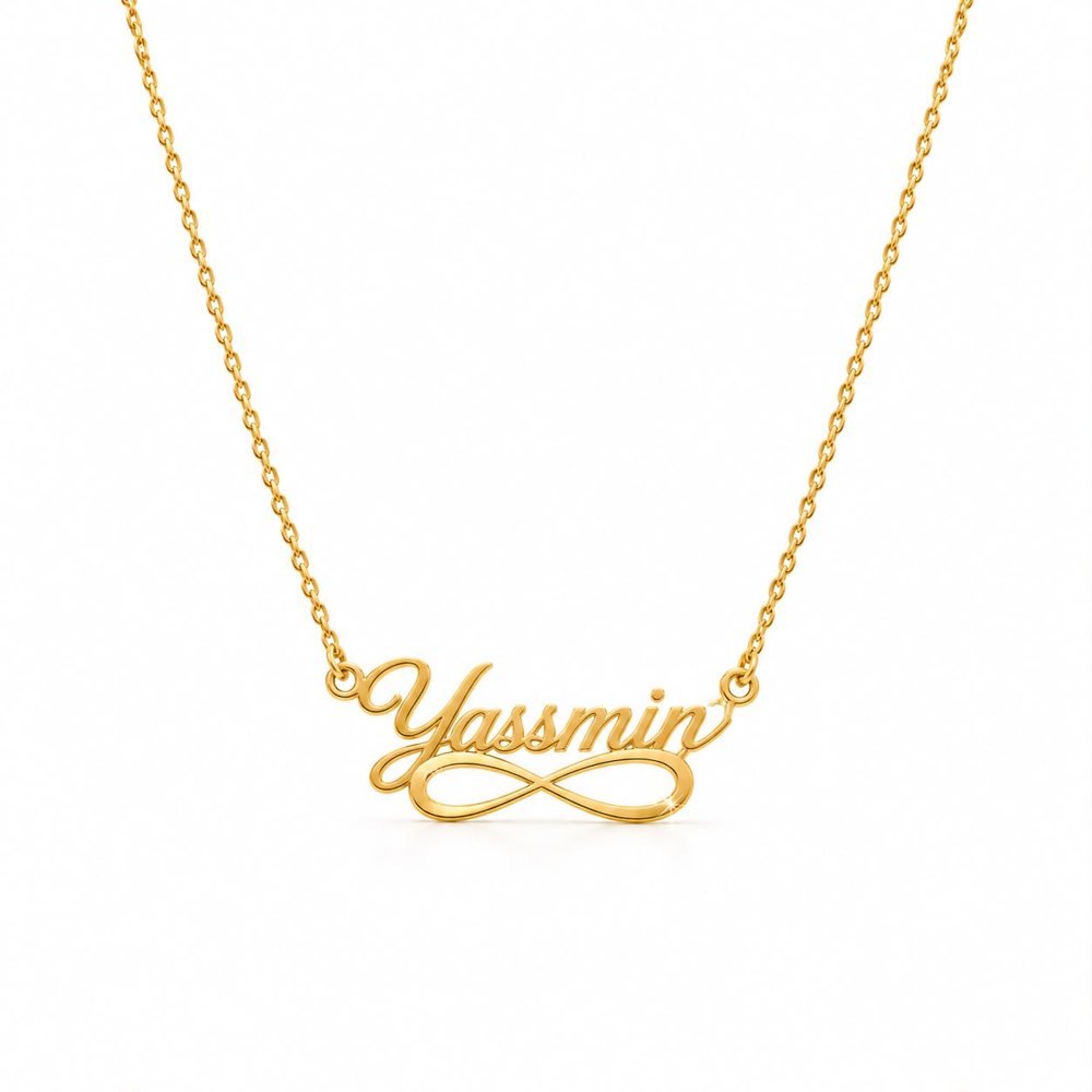 Infinity Name Necklace — gold