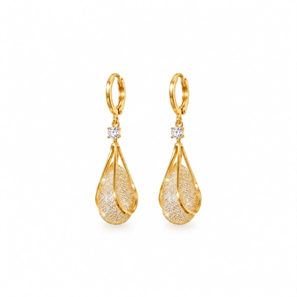 Crystal Teardrop Earrings — Top Tito