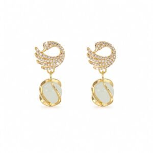 Swan & Opal Drop Earrings — Top Tito