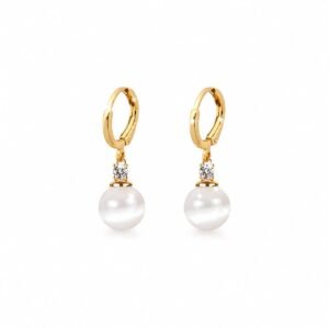 Pearl & Opal Drop Huggies — Top Tito