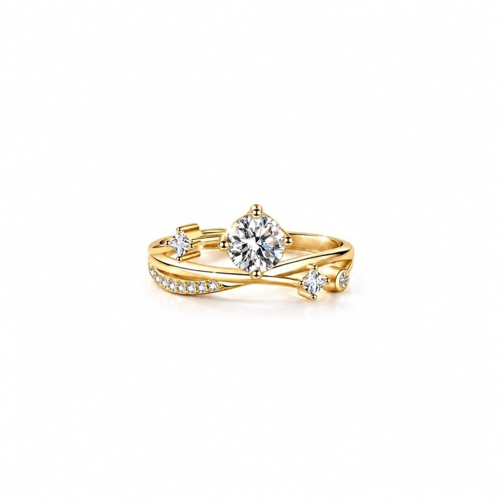 Crown Solitaire Ring — Top Tito