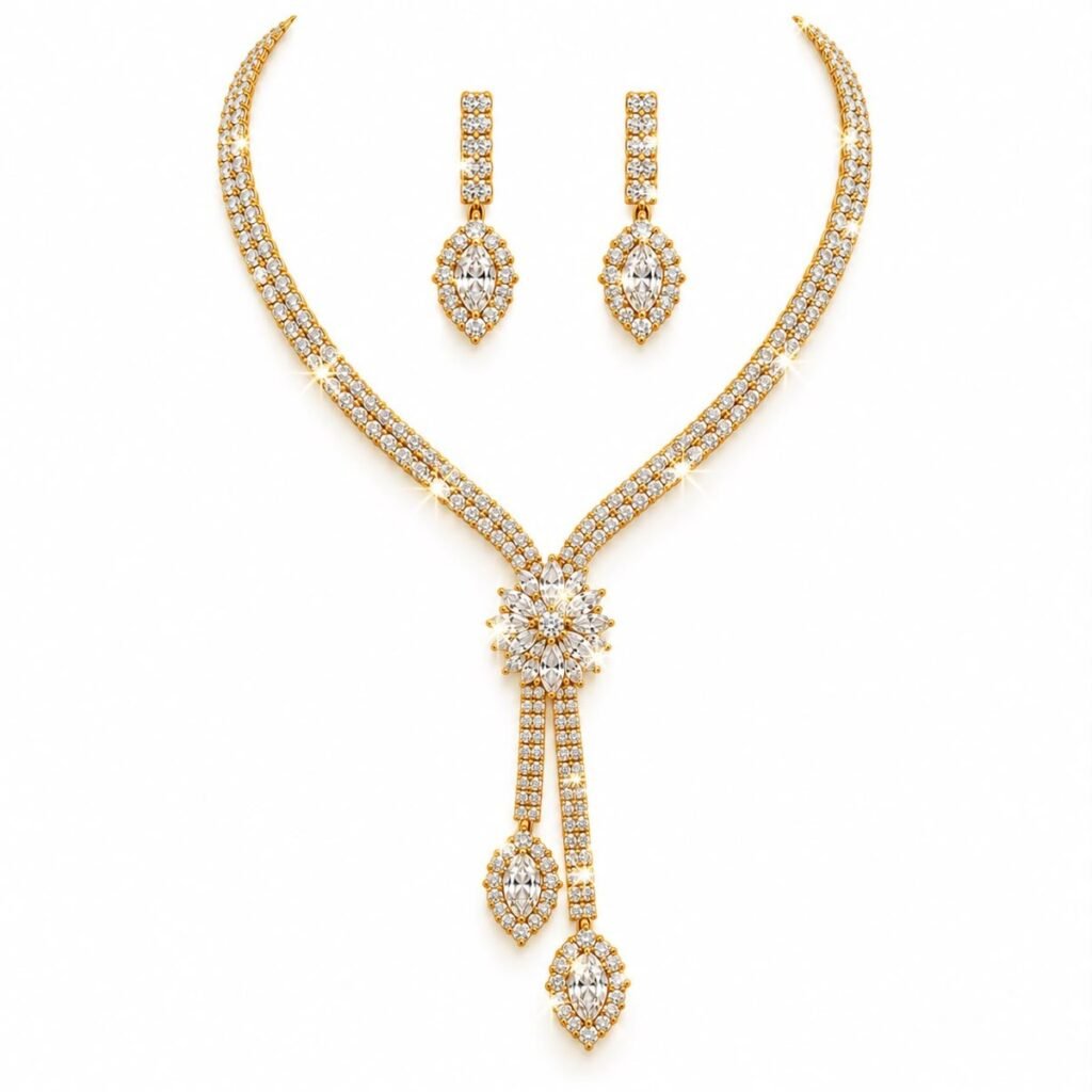 Teardrop Necklace & Earrings Set — Top Tito